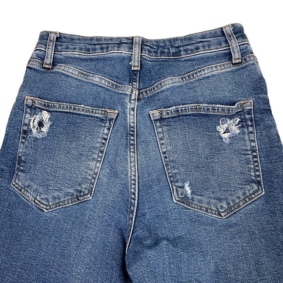 Free People We The Free High Rise Distressed Ripped Slim Jeans Sz28 - Picture 13 of 16
